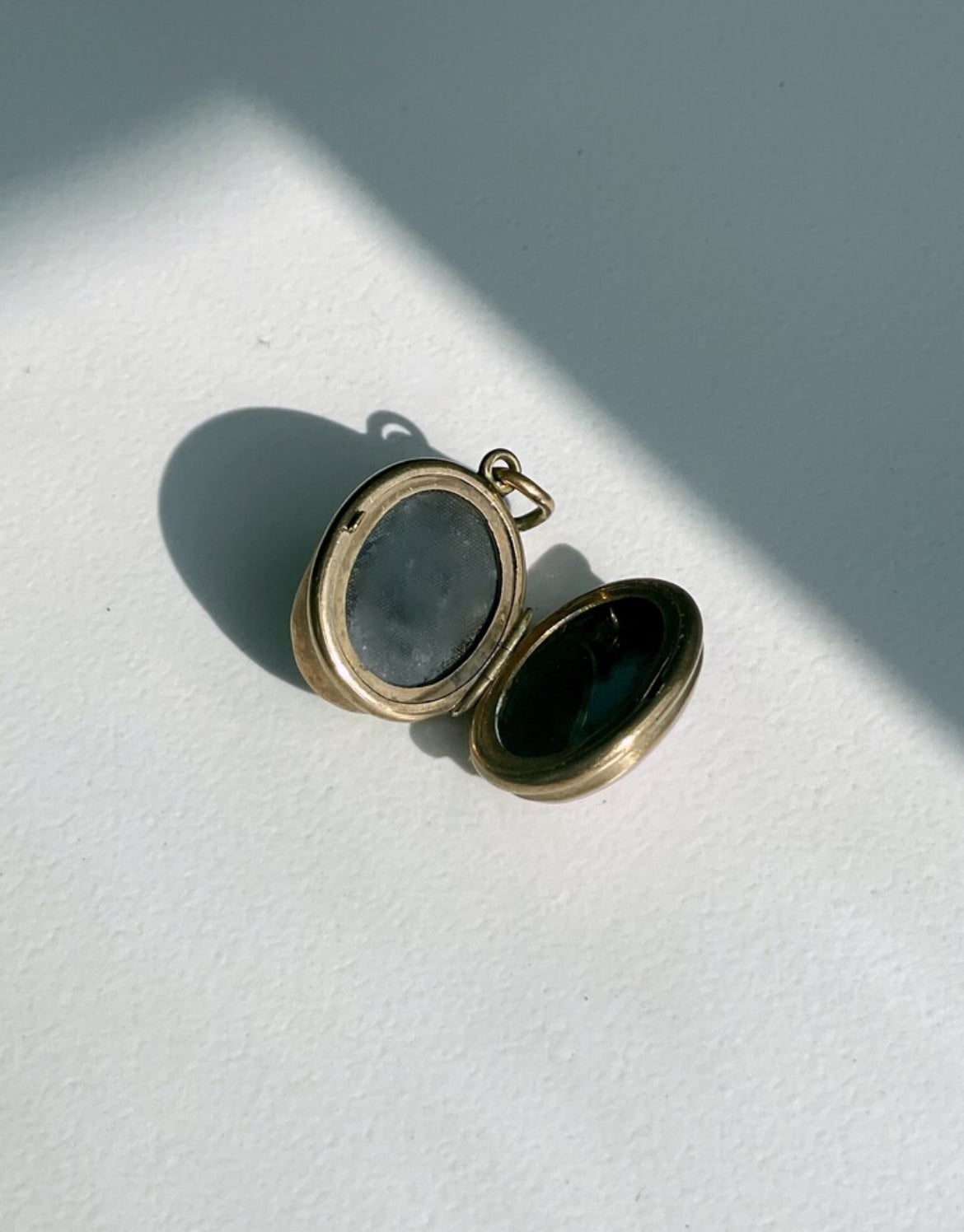 15K Gold Cameo & Chalcedony Double Locket Pendant