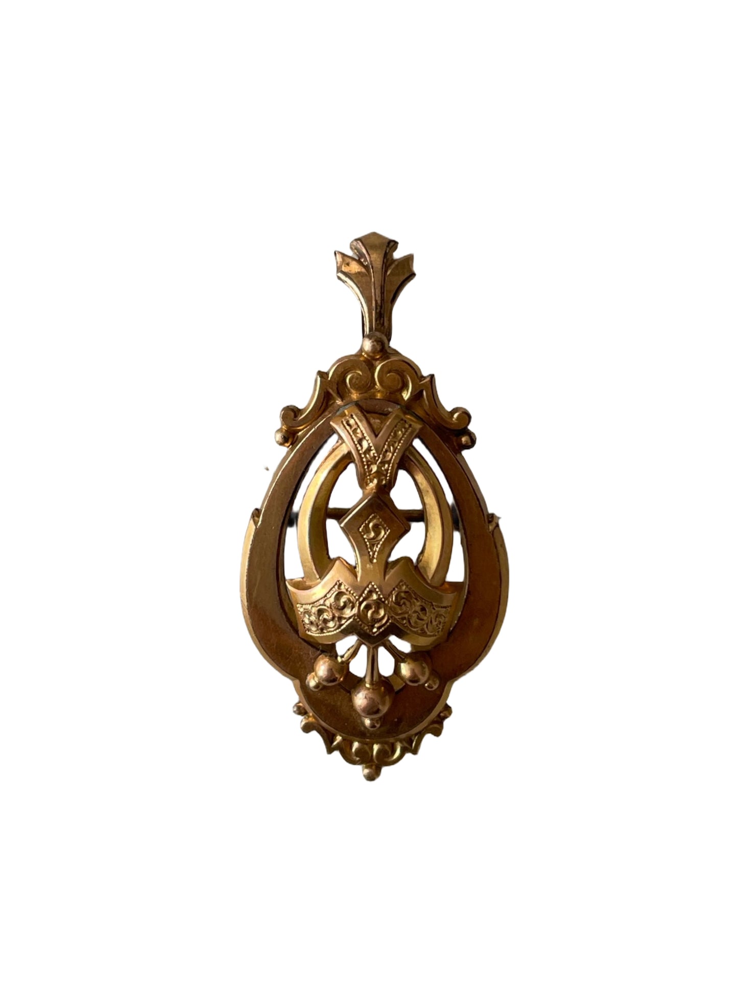 Victorian Etruscan Pendant-Brooch