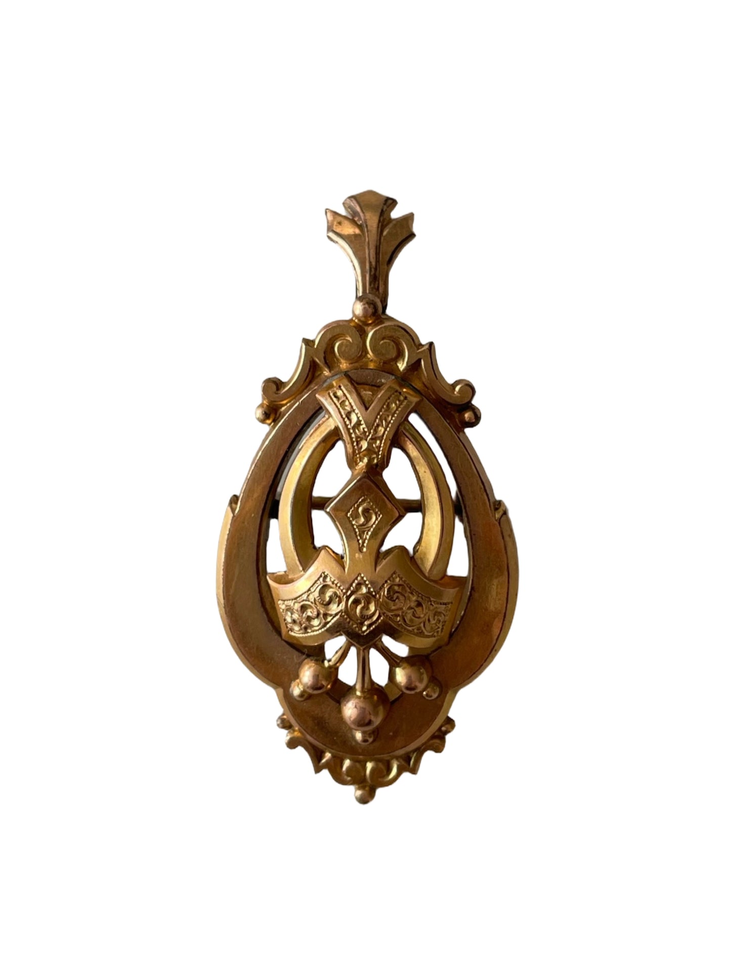 Victorian Etruscan Pendant-Brooch