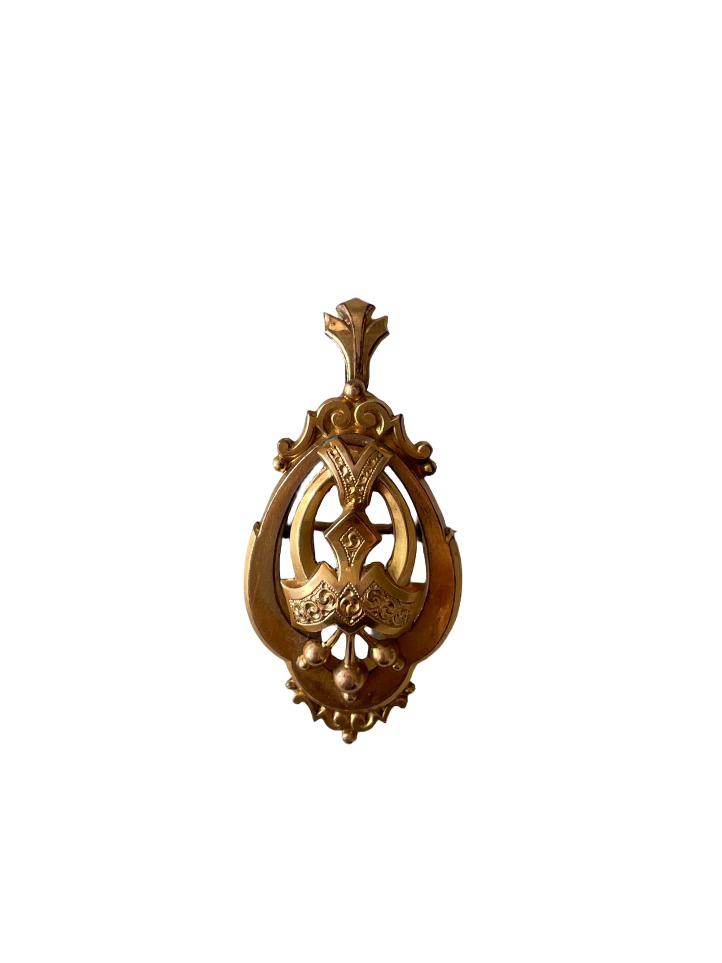 Victorian Etruscan Pendant-Brooch