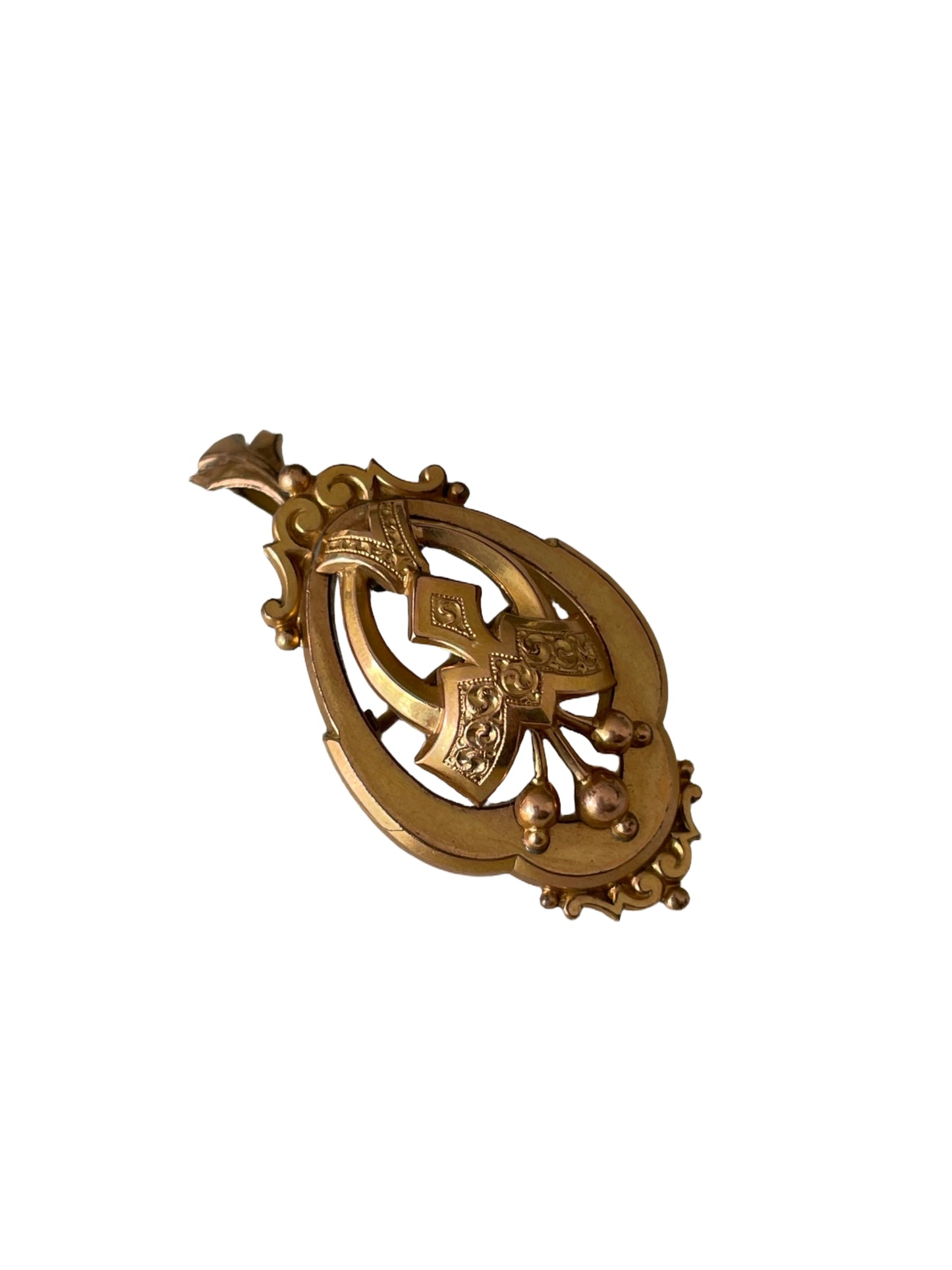Victorian Etruscan Pendant-Brooch