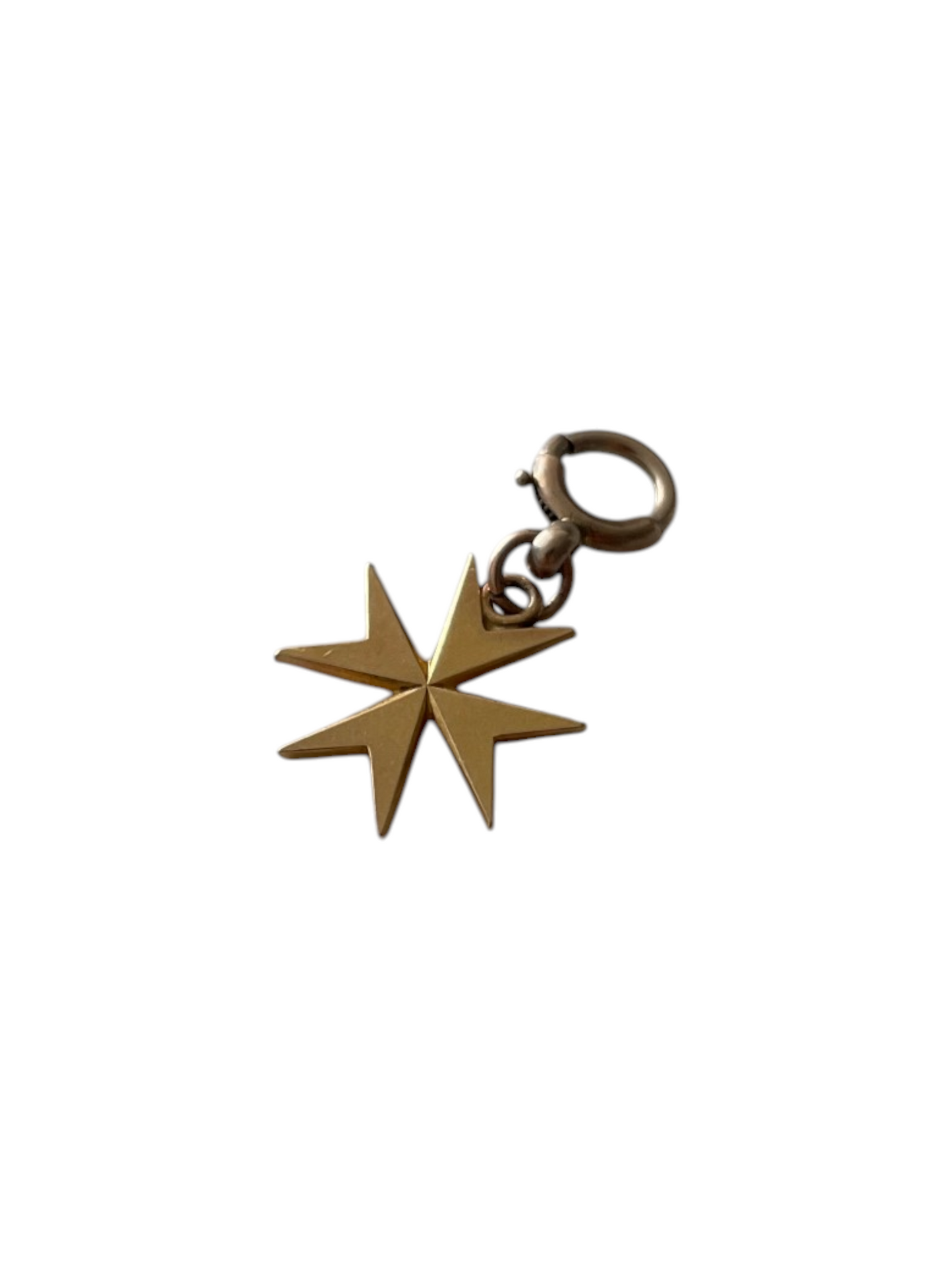 Antique Victorian Era Style Maltese Cross Charm Pendant