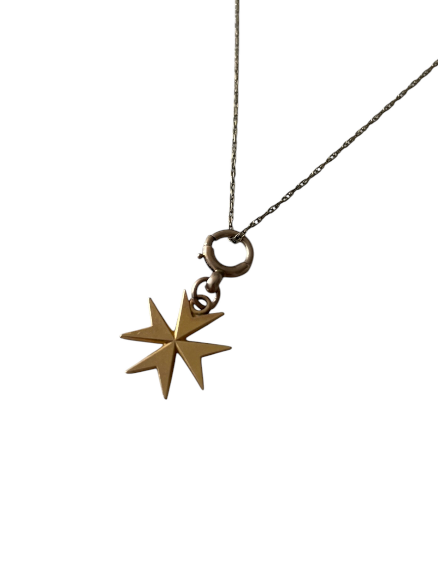 Antique Victorian Era Style Maltese Cross Charm Pendant